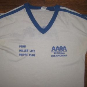 Vintage 1980s amateur racquetball ringer t-shirt soft & thin