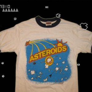 Vintage 1980's Asteroids video game t-shirt, S-M