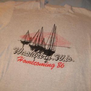 Vintage 1986 Washburn, Wisconsin t-shirt, Screen Stars