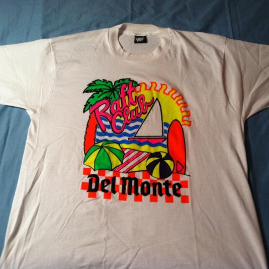 Vintage Late 1980’s DayGlo tropical raft club t-shirt | Defunkd