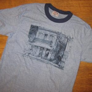 Vintage 1980's Under the Hill bar ringer t-shirt, SOFT THIN