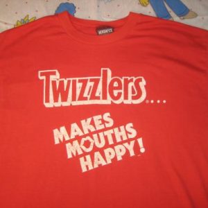 vintage 1980's glow in the dark Twizzlers t-shirt