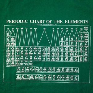 Vintage 1980's Periodic Table of the Elements t-shirt