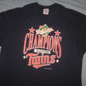 Vintage 1987 Minnesota Twins world champions t-shirt