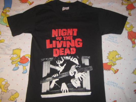 Vintage Horror Movie Tee Shirt Night of The Living Dead Size Medium