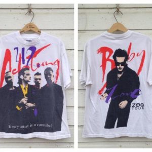 Vintage 1992 U2 Achtung Baby Zoo TV tour t-shirt