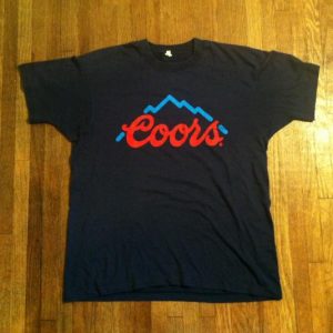 Vintage 1980's Coors beer Screen Stars t-shirt