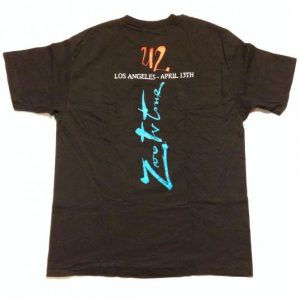 Vintage 1991 U2 Zoo TV concert t-shirt