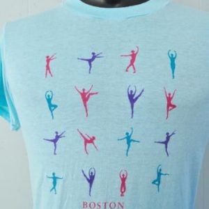 Vintage 80s Burnout Tee Boston Ballet Dancing Dancers Tshirt
