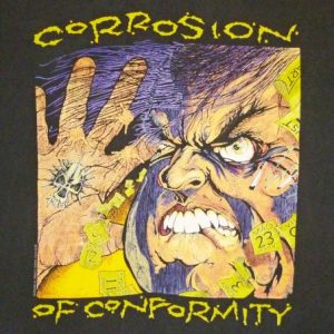 Corrosion Of Conformity 1991 Tour Vintage T Shirt Pushead