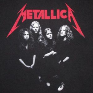 Metallica 1988 And Justice For All Vintage T Shirt Group Pic