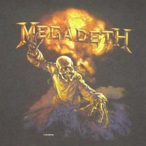 Megadeth 1987 Peace Sells Vintage T Shirt Vic Nuclear
