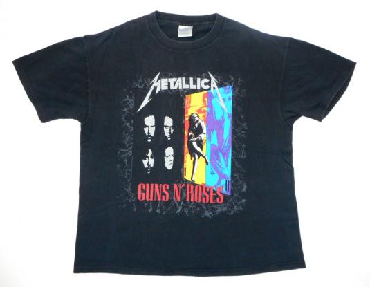 Metallica 90’s Guns N Roses Tour Vintage T Shirt Concert ’92 | Defunkd