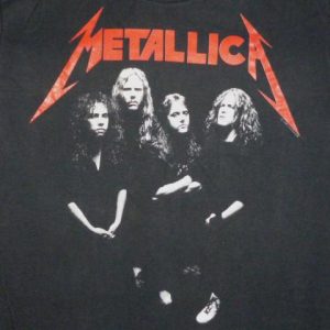 Metallica 1988 And Justice For All Vintage T Shirt Group Pic