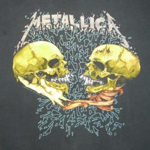 Metallica 1991 Sad But True Vintage T Shirt Black