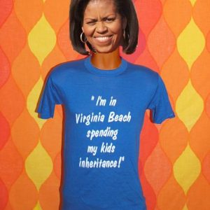 vintage VIRGINIA BEACH spending inheritance funny t-shirt