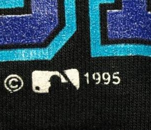 Vintage 1995 Tampa Bay Devil Rays Block Letter T-shirt