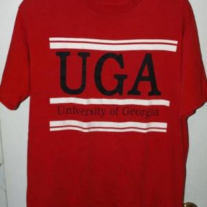 Vtg UGA University of Georgia Bulldogs 3/Three Bar T-shirt