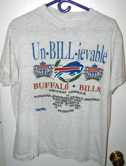 80s Vintage Buffalo Bills T-shirt // Trench // Volunteer Knit 