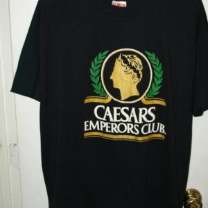 Vintage 80s/90s Caesars Emperors Club Las Vegas T-shirt