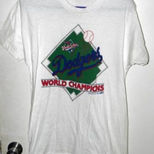 Vtg 80s Los Angeles Dodgers World Series Champs T-shirt