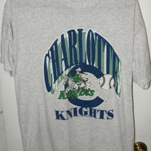 Vintage 1993 Charlotte Knights Minor League Baseball T-shirt