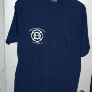 Vintage 90s San Diego Cali Fire Fighting School T-shirt