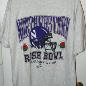 Vintage 90s Northwestern Wildcats Rose Bowl T-shirt