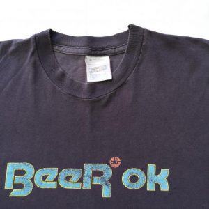 Mid 90s Blur Reebok spoof 'Beer Ok' T-shirt