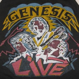 Vintage 80s Genesis Duke Tour Concert Raglan T-Shirt XS