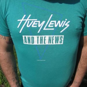 Vintage 1987 Huey Lewis & the News Fore! Tour T-shirt