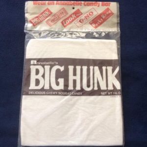Vintage 1970's Annabelle's Big Hunk Candy Bar T Shirt NIP
