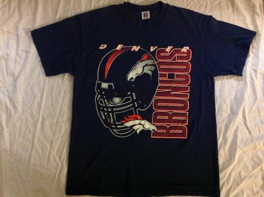 Vintage Denver Broncos Helmet T-Shirt | Defunkd