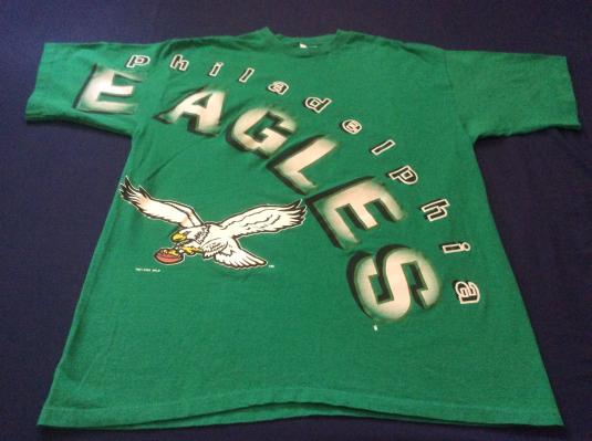 Vintage Starter Philadelphia Eagles Graphic T Shirt Green L | Defunkd