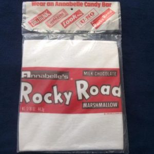 VTG 1970's Annabelle's Rocky Road Candy Bar T Shirt NIP