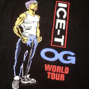 ICE-T/ BODYCOUNT 1991 World tour Vintage t-shirt