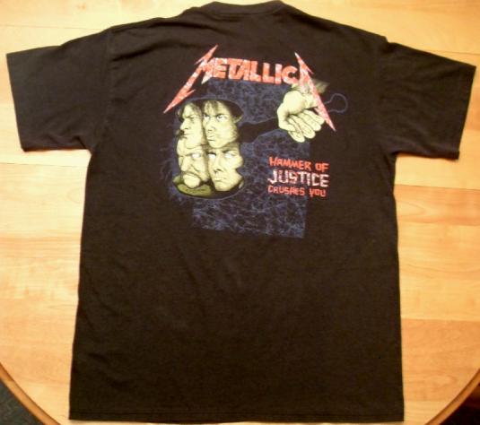 Metallica 1988/89 Damaged Justice Tour Vintage T-shirt | Defunkd