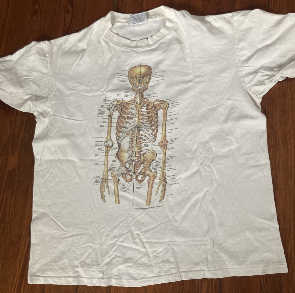 Vintage Anatomical Design T-Shirts Novelty Anatomy Tees