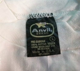 History and Timeline of the Anvil T-Shirt Tag: 1976-Present