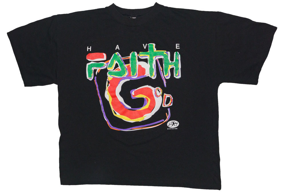Vintage Have Faith Parody Jesus Fila T-Shirt