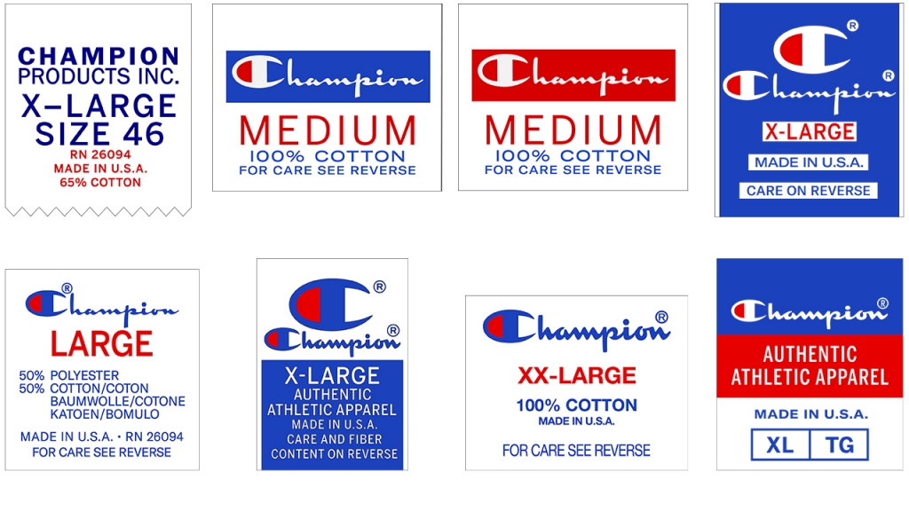 The History of Vintage Champion T-Shirt Tags (1967-2000s)