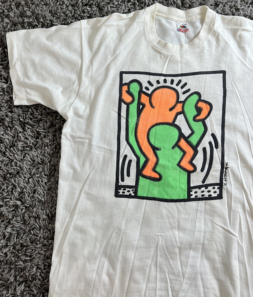 Vintage Keith Haring Collector Showcases Pop Shop T-Shirts