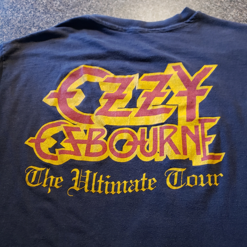 back ozzy osbourne ultimate tour t-shirt