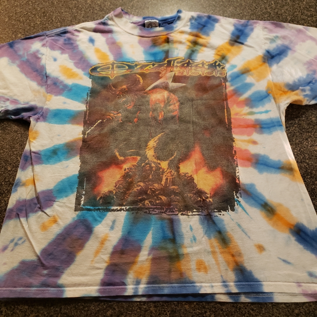 vintage ozzfest 2003 tie dye shirt