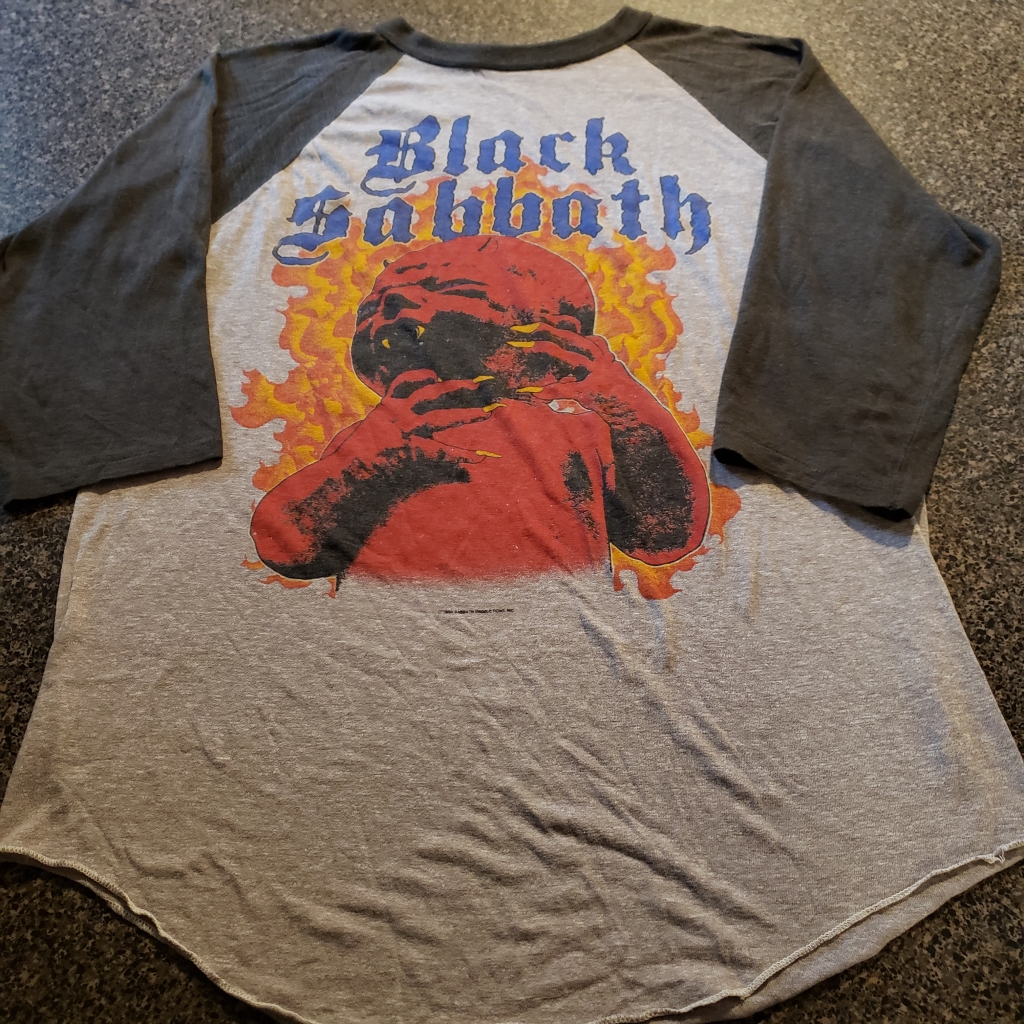 Vintage Sabbath Burning Satan Baby Live Evil Jersey