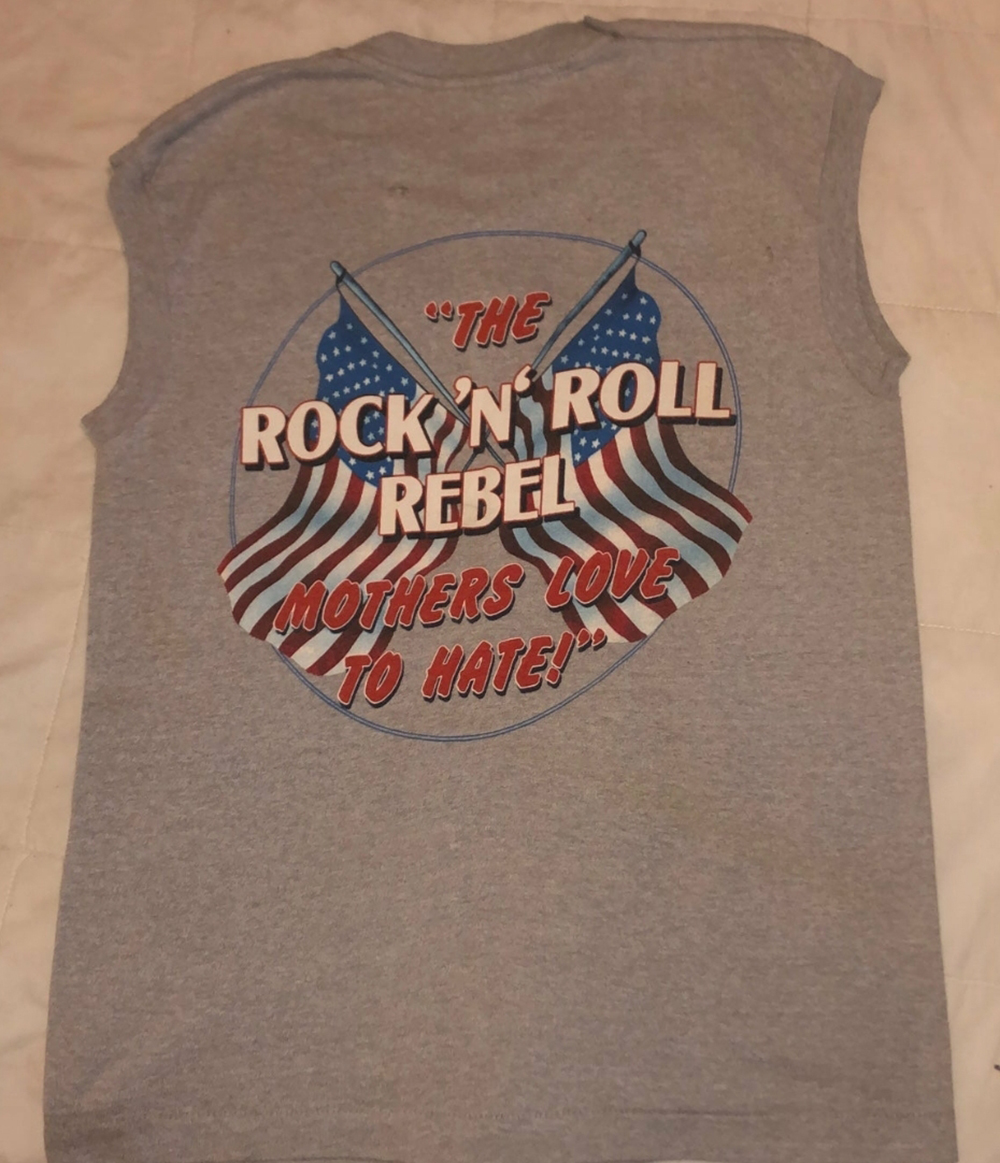 Vintage Ozzy For President Sleeveless T-Shirt Back Rock n Roll Rebel Mothers Love to Hate