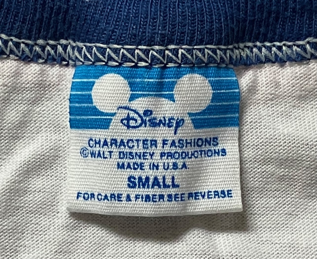 The History of Disney Brand Vintage T-Shirt Tags 1972-2010