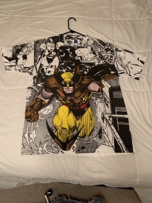 Vintage Wolverine Marvel Mega AOP T-Shirt