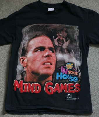 Vintage WWF In Your House Mind Games T-Shirt 