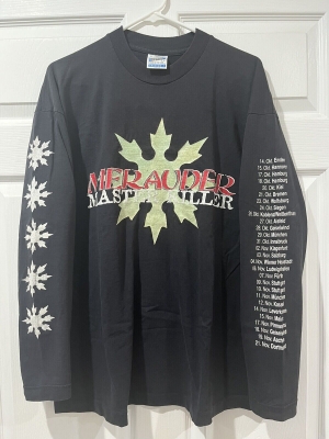 Vintage Merauder 1995 Euro Tour Longsleeve NYHC Hardcore Shirt